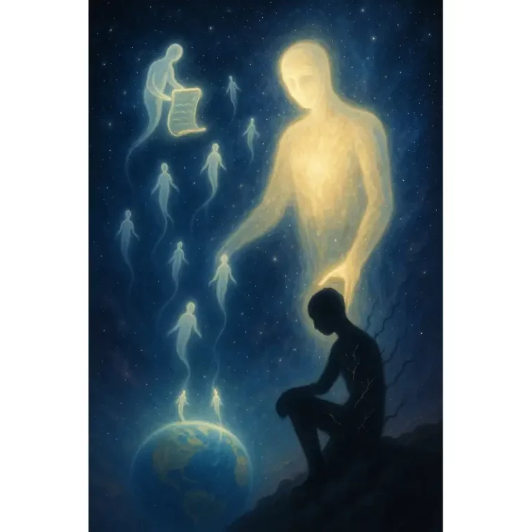 Illustration d'une connexion spirituelle et humaine