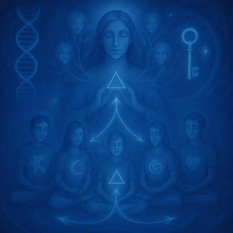 Illustration représentant la méditation et la connexion spirituelle