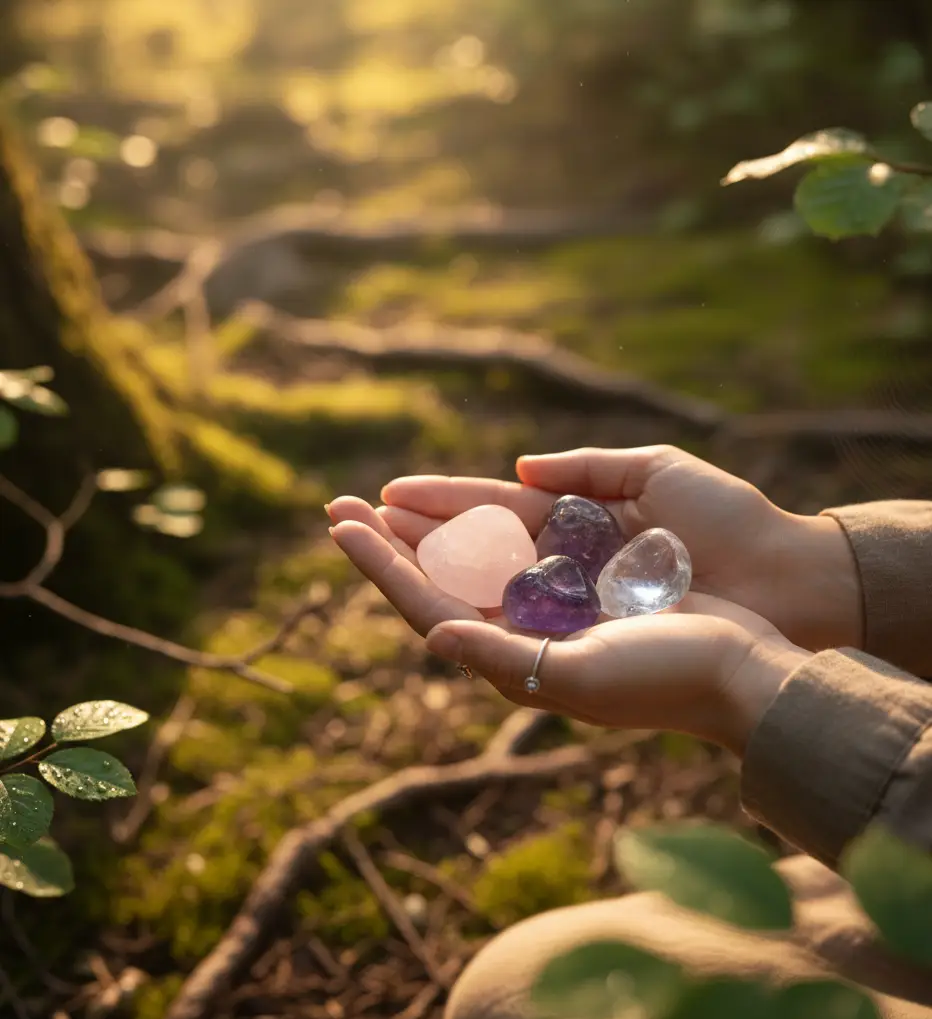 lithothérapie, connexion pierres